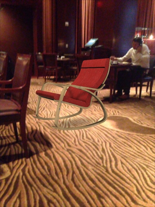 This hotel can use some new chairs
